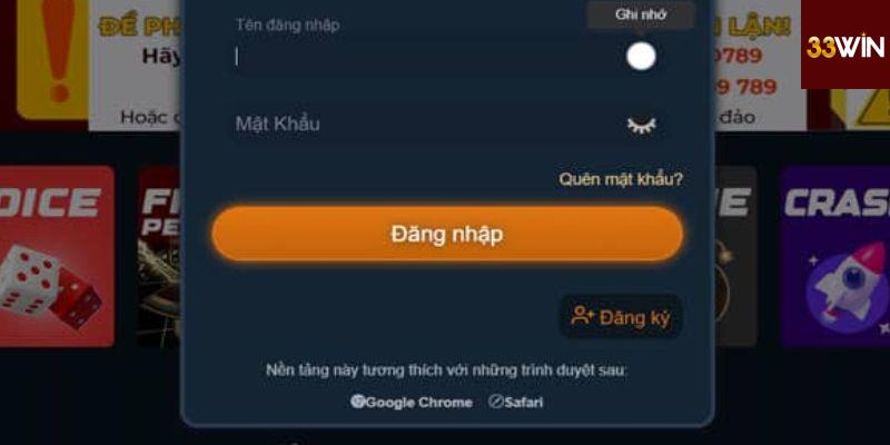 Cần đăng nhập vào tài khoản