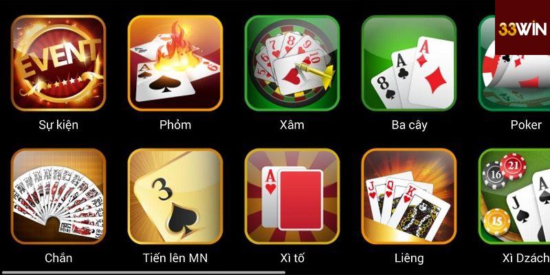 Đa dạng các trò chơi nổi tiếng